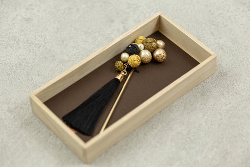 藤下がり玉結び/一本かんざし