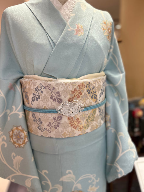 フラワービーズの帯留め