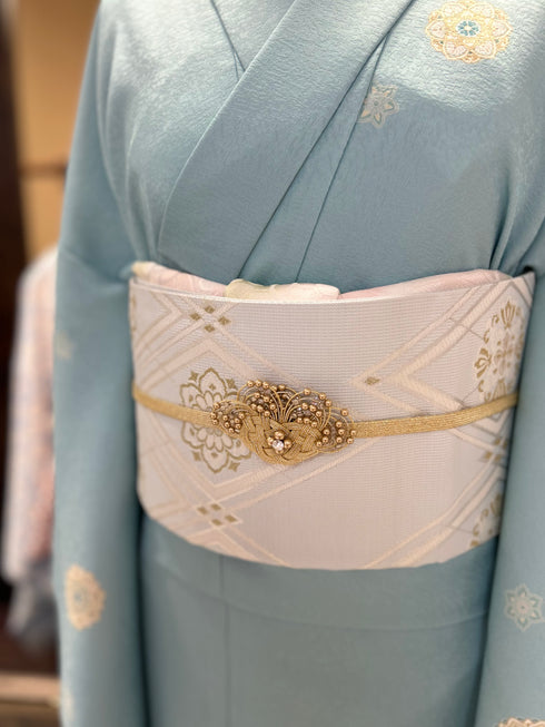 フラワービーズの帯留め