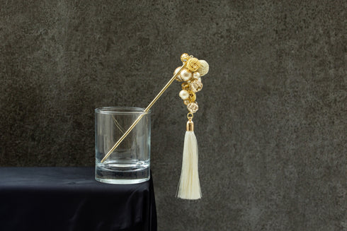 藤下がり玉結び/一本かんざし