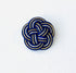 梅結びのブローチ・ネイビーブルー系