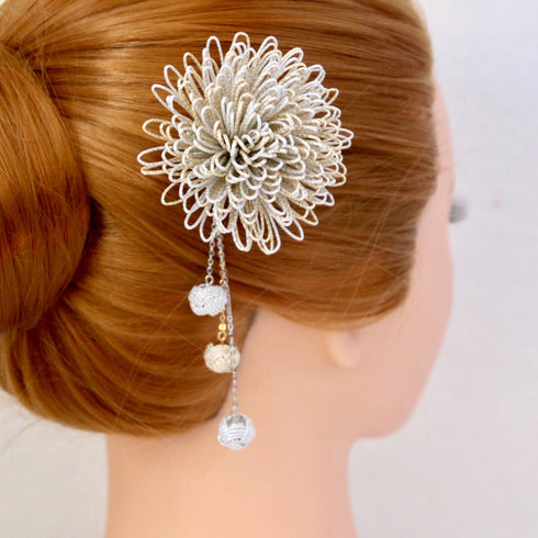 万寿菊のコサージュ/かんざし