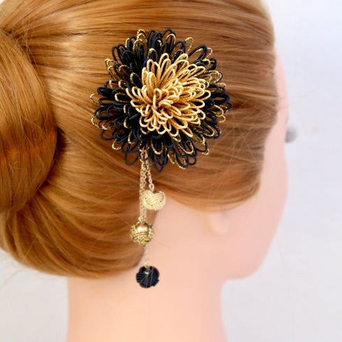 万寿菊のコサージュ/かんざし