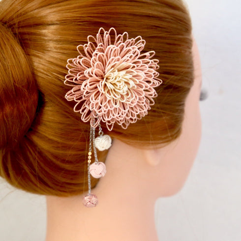 万寿菊のコサージュ/かんざし