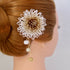 万寿菊のコサージュ/かんざし