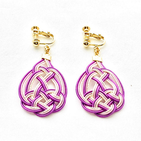 亀結びのピアスイヤリング