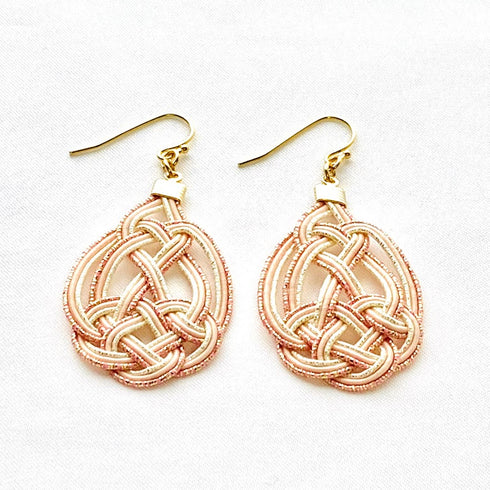 亀結びのピアスイヤリング