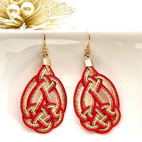 亀結びのピアスイヤリング