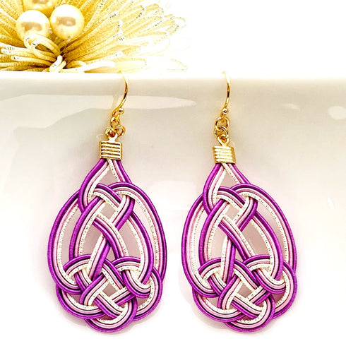 亀結びのピアスイヤリング