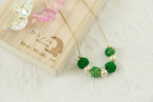 玉結びネックレス・マルチカラー