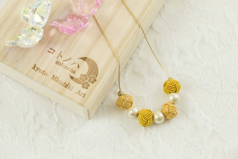 玉結びネックレス・ワンカラー