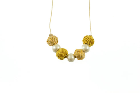 玉結びネックレス・ワンカラー