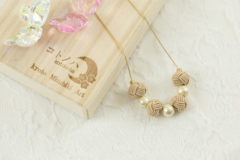 玉結びネックレス・ワンカラー