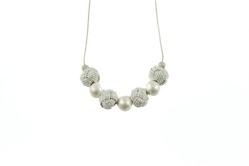 玉結びネックレス・ワンカラー